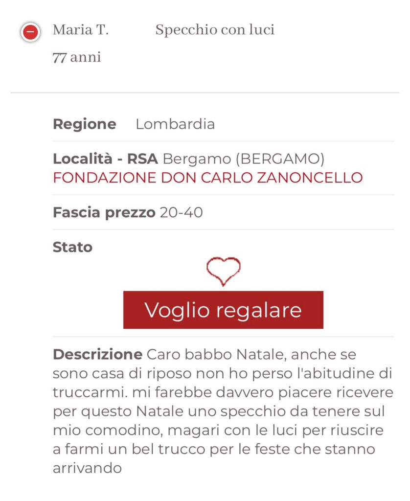 Nipoti di babbo natale - esempio - Maria