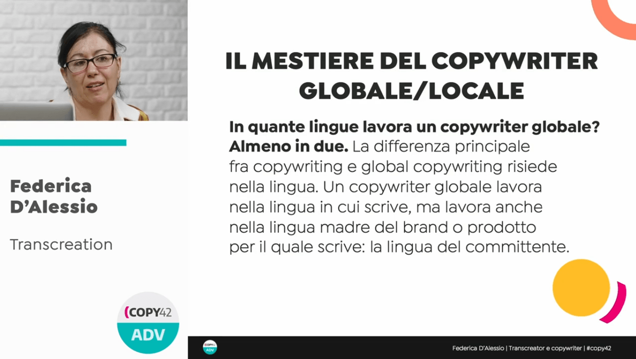 Federica d'Alessio transcreation copy42 academy